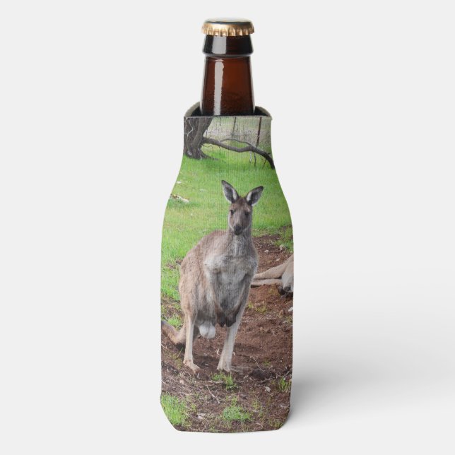 Enfriador De Botellas Aussie Male Kangaroo (Frente de la botella)