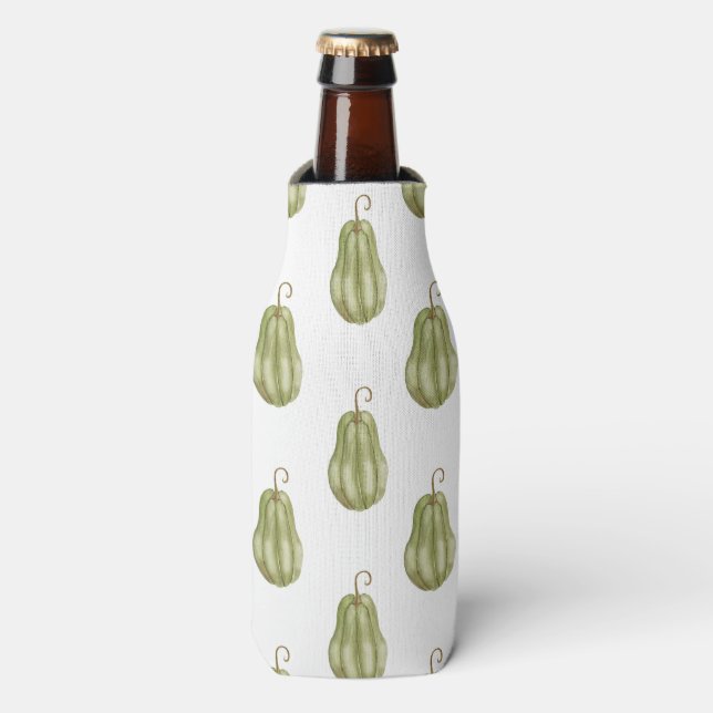 ENFRIADOR DE BOTELLAS AUTUMN GREEN GOURDS (Frente de la botella)