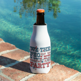 ENFRIADOR DE BOTELLAS AZUL BLANCO PATRIOTA COMO EL FIESTA
