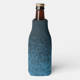 Enfriador De Botellas Azul, moderno, retro, fresco, moderno patrón de pu