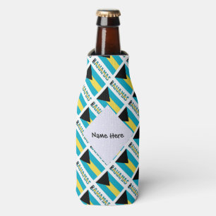 Enfriador De Botellas Bahamas Bandera Bahamiana Tiled