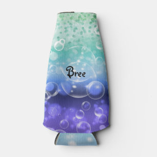 Enfriador De Botellas Bajo El Mar Océano Tropical Burbujas Brillantes