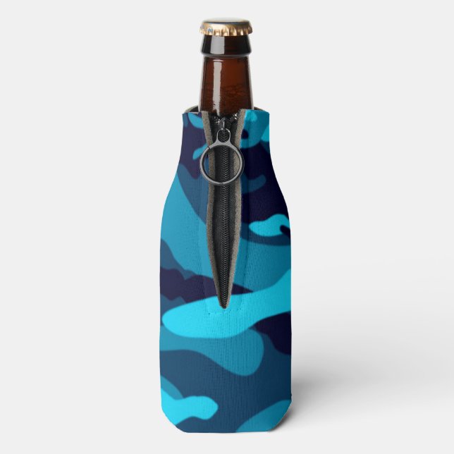 Enfriador De Botellas BALEADOR DEL frasco BLUE CAMO (Reverso de la botella)