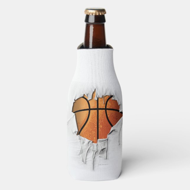Enfriador De Botellas Baloncesto desgarrado (Frente de la botella)