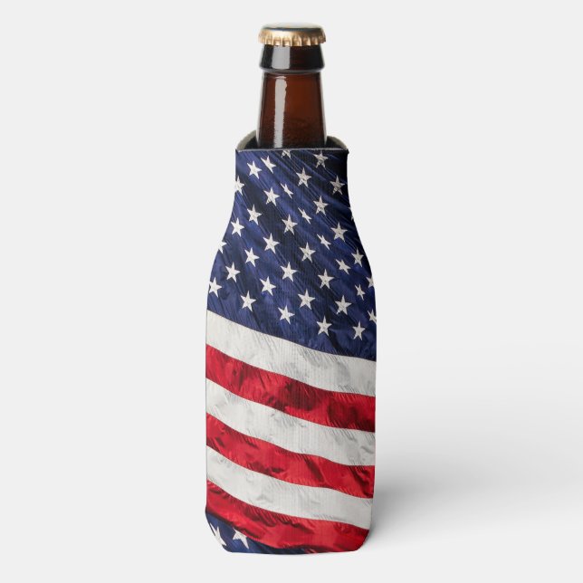 ENFRIADOR DE BOTELLAS BANDERA AMERICANA (Frente de la botella)