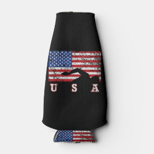 Enfriador De Botellas Bandera Americana Natación USA Regalo Equipo Swift