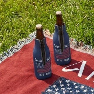 Enfriador De Botellas Bandera de América 1776 a 2026 EE. UU. 250 Anivers