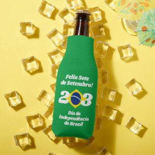 Enfriador De Botellas Bandera de Brasil, Día de la Independencia de Sete