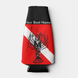 Enfriador De Botellas Bandera de buceo de langosta