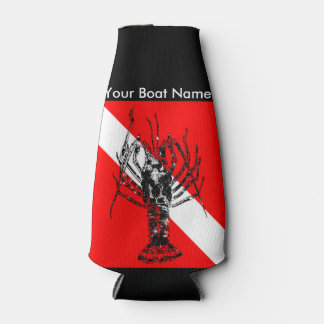 Enfriador De Botellas Bandera de buceo de langosta