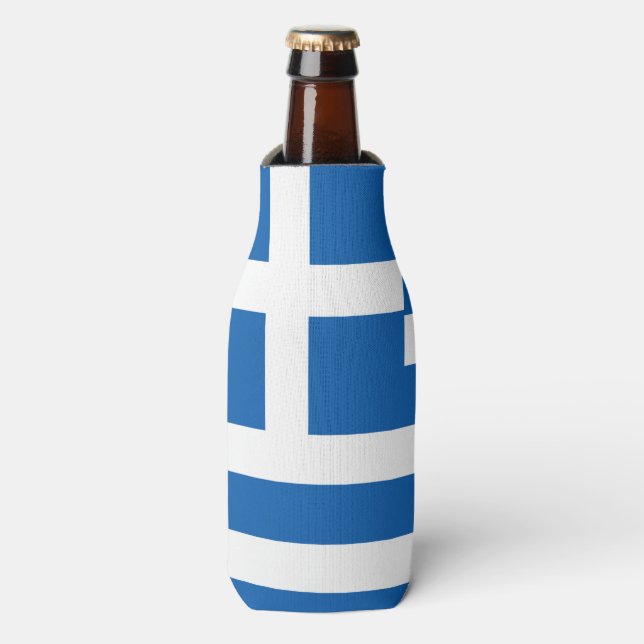 Enfriador De Botellas Bandera de Grecia (Frente de la botella)