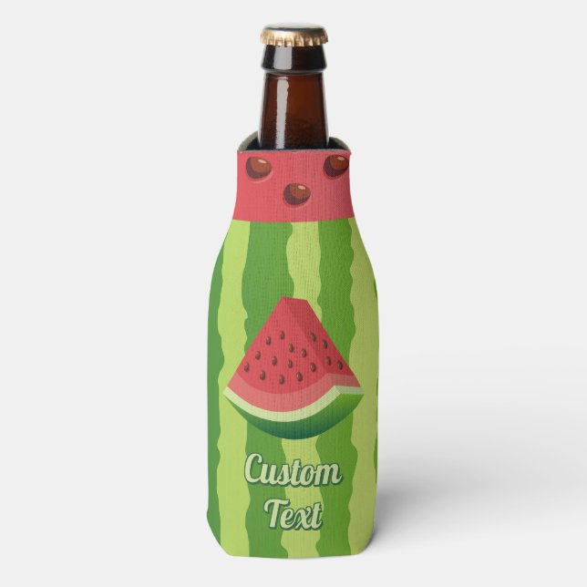 Enfriador De Botellas Bandera de la sandía (Frente de la botella)