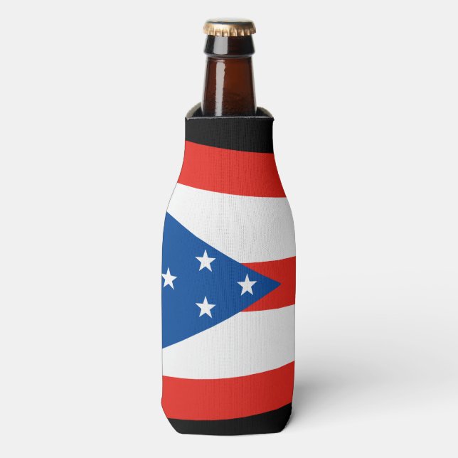 Enfriador De Botellas Bandera de OHIO (Frente de la botella)