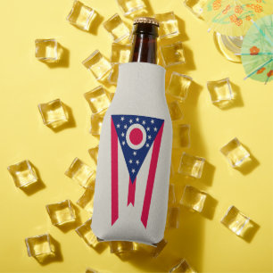 Enfriador De Botellas Bandera de Ohio: La bandera del Estado del Buckeye