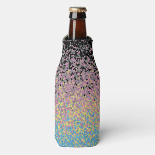 Enfriador De Botellas Bandera de orgullo poligénero pixelada funky tripp