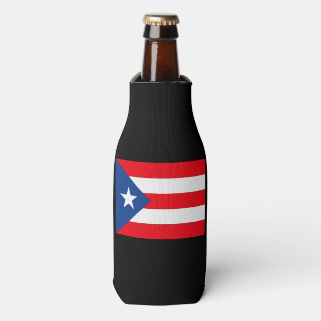 Enfriador De Botellas Bandera de Puerto Rico (Frente de la botella)