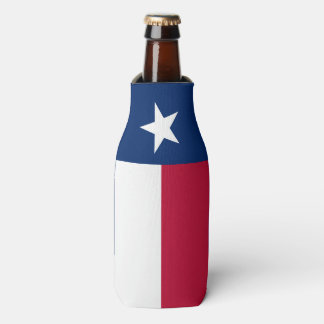 Enfriador De Botellas Bandera del estado de Texas - color auténtico de a