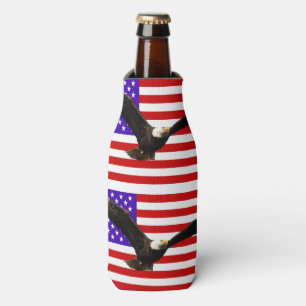 Enfriador De Botellas Bandera estadounidense con águila Estados Unidos