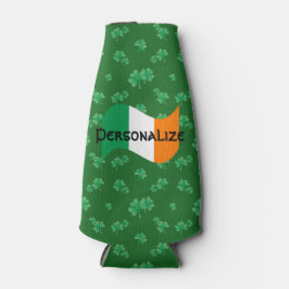 Enfriador De Botellas Bandera irlandesa con piedras preciosas
