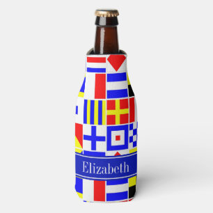 Enfriador De Botellas Banderas de señalización náutica coloridas Nombre 