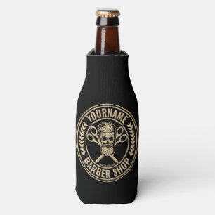 Enfriador De Botellas Barbería Personalizada Cráneo Rockabilly
