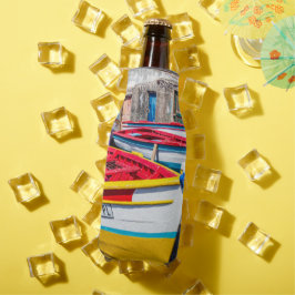 Enfriador De Botellas Barcos de pesca de colores, Cabo Verde
