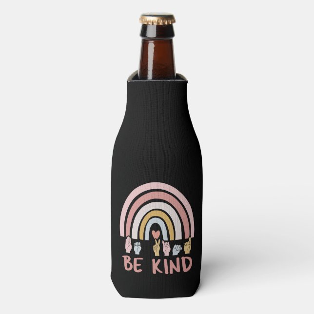 Enfriador De Botellas Be Kind ASL III - Lenguaje Rótulo americano (Frente de la botella)