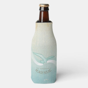 Enfriador De Botellas Beach House Seagull Aqua Blue ID623