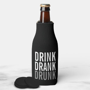 Enfriador De Botellas Beba borracho Moda en blanco y negro