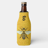 Bee Honeycomb Monogram Honeybee Beehive