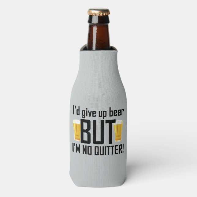 Enfriador De Botellas Beer No Quitter Funny Bottle Cooler (Frente de la botella)