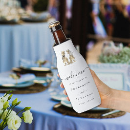 Enfriador De Botellas Bienvenida al Boda Temático Dinosaurio Personaliza