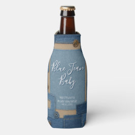 Enfriador De Botellas Blue Jean Baby Denim Baby Shower