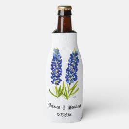 Enfriador De Botellas Bluebonnets Texas Bodas de naturaleza floral