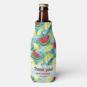 Enfriador De Botellas Boda Tropical de Destino Frutas Bonitas Personaliz