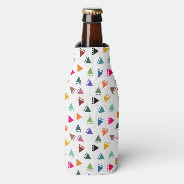 Enfriador De Botellas Boho Triangles (Frente de la botella)