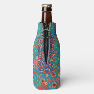 Enfriador De Botellas Bonito Nostalgic Faux Patchwork Bottle Cooler