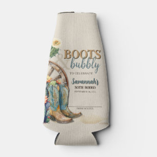 Enfriador De Botellas Boots y Bubbly Country Cowgirl Cumpleaños Occident