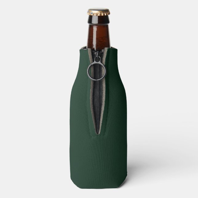 Enfriador De Botellas Bosque sólido claro verde oscuro (Reverso de la botella)