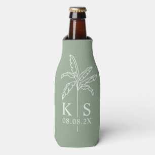 Enfriador De Botellas Botella Groomsmen personalizada con escritura mode