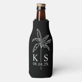 Enfriador De Botellas Botella Groomsmen personalizada con escritura mode
