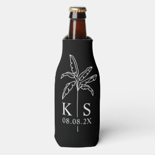 Enfriador De Botellas Botella Groomsmen personalizada con escritura mode