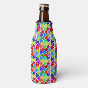 Enfriador De Botellas Botella multicolor geométrica / Refrigerador de be