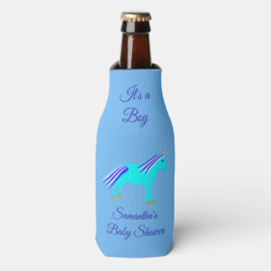 Enfriador De Botellas Botín de Baby Shower de Personalizado de Unicorn B