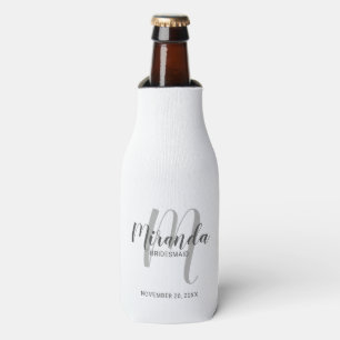 Enfriador De Botellas Bridesmaid personalizada de escritura moderna