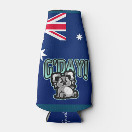 Enfriador De Botellas ¡Brisbane Australia, G'day! Espíritu australiano,