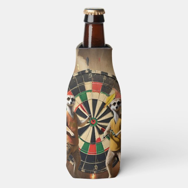 Enfriador De Botellas Bullseye Burrow: Liga Meerkat Dart, (Frente de la botella)