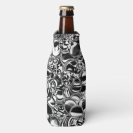 Enfriador De Botellas Burbujas plateadas de vidrio o tono metalizado