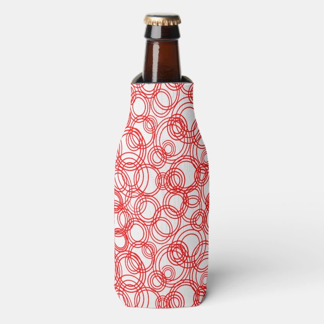 Enfriador De Botellas Burbujas rojas (Frente de la botella)