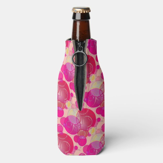 Enfriador De Botellas Burbujas rosadas (Reverso de la botella)